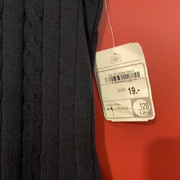 ⭐4 FOR $20⭐ Palomino Boy's Black Sweater Vest - Size 8 - NWT - Picture 2 of 4